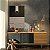 Quadro Decorativo Canvas Composição Abstrata De Malha de Linhas Horizontais e Circunferência em Fundo Preto Horizontal - Imagem 2