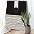 Quadro Decorativo Canvas Composição Abstrata De Malha de Linhas Horizontais e Circunferência em Fundo Preto Horizontal - Imagem 3