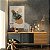 Quadro Decorativo Canvas Ramos de Folhas com Cores Verde, Bege e Laranja Vertical - Imagem 2