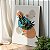 Quadro Decorativo Canvas Ramos de Folhas com Cores Verde, Bege e Laranja Vertical - Imagem 3