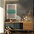 Quadro Decorativo Canvas Composição de Linhas Horizontais e Verticais com Retângulo Azul ao Centro Vertical - Imagem 2