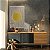 Quadro Decorativo Canvas Composição Abstrata de Esferas Amarela e de Linhas Verticais Irregulares Vertical - Imagem 2