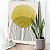 Quadro Decorativo Canvas Composição Abstrata de Esfera Amarela Sob Arco de LInhas Vertical - Imagem 3
