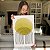 Quadro Decorativo Canvas Composição Abstrata de Esfera Amarela Sob Arco de LInhas Vertical - Imagem 6