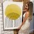 Quadro Decorativo Canvas Composição Abstrata de Esfera Amarela Sob Arco de LInhas Vertical - Imagem 7
