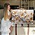Quadro Decorativo Canvas Floral Composição de Flores Brancas com Lindos Detalhes Dourado Horizontal - Imagem 7