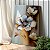 Quadro Decorativo Canvas Floral com Flores em Aspecto Envelhecido Vertical - Imagem 5
