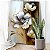 Quadro Decorativo Canvas Floral com Flores em Aspecto Envelhecido Vertical - Imagem 3