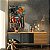 Quadro Decorativo Canvas Casal se Beijando Estilo Street Art Vertical - Imagem 3