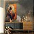 Quadro Decorativo Canvas Religioso Jesus Cristo Colorido em Estilo Cubismo Vertical - Imagem 3