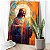 Quadro Decorativo Canvas Religioso Jesus Cristo Colorido em Estilo Cubismo Vertical - Imagem 5