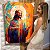 Quadro Decorativo Canvas Religioso Jesus Cristo Colorido em Estilo Cubismo Vertical - Imagem 7