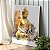 Quadro Decorativo Canvas Religioso Pintura de Buda Gold Vertical - Imagem 5