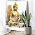 Quadro Decorativo Canvas Religioso Pintura de Buda Gold Vertical - Imagem 2