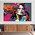 Quadro Decorativo Canvas Beleza Feminina em Estilo Street Art Horizontal - Imagem 2
