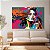 Quadro Decorativo Canvas Beleza Feminina em Estilo Street Art Horizontal - Imagem 3