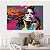 Quadro Decorativo Canvas Beleza Feminina em Estilo Street Art Horizontal - Imagem 5