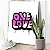Quadro Decorativo Canvas Frase One Love em Estilo Street Art Vertical - Imagem 2