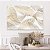 Quadro Decorativo Canvas Composição Minimalista de Folhas Compostas de Linhas Douradas Horizontal - Imagem 5