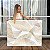Quadro Decorativo Canvas Composição Minimalista de Folhas Compostas de Linhas Douradas Horizontal - Imagem 1