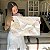 Quadro Decorativo Canvas Composição Minimalista de Folhas Compostas de Linhas Douradas Horizontal - Imagem 6