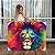 Quadro Decorativo Canvas Leão Em Estilo Aquarela Colorido Horizontal - Imagem 1