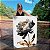 Quadro Decorativo Canvas Floral com Flor em Detalhes Cinza, Preto e Dourado I Vertical - Imagem 1
