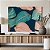 Quadro Decorativo Canvas Folhagens em Cores Verde e Rosê com Detalhes Dourados Horizontal - Imagem 4