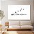 Quadro Decorativo Canvas Paisagem de Pintura de Pássaros na cor Preta Voando Horizontal - Imagem 3