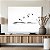 Quadro Decorativo Canvas Paisagem de Pintura de Pássaros na cor Preta Voando Horizontal - Imagem 4