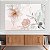 Quadro Decorativo Canvas Floral de Flores Minimalistas em Tons Pasteis Horizontal - Imagem 3