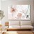 Quadro Decorativo Canvas Floral de Flores Minimalistas em Tons Pasteis Horizontal - Imagem 2
