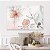 Quadro Decorativo Canvas Floral de Flores Minimalistas em Tons Pasteis Horizontal - Imagem 4