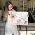 Quadro Decorativo Canvas Floral de Flores Minimalistas em Tons Pasteis Horizontal - Imagem 7