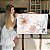 Quadro Decorativo Canvas Floral de Flores Minimalistas em Tons Pasteis Horizontal - Imagem 6