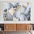 Quadro Decorativo Canvas Folhagens em Cores de Azul Royal com Detalhes em Dourado Horizontal - Imagem 3