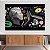 Quadro Decorativo Canvas Composição Abstrata de Rosto de Estátuas com imagens coloridas Horizontal - Imagem 2