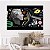 Quadro Decorativo Canvas Composição Abstrata de Rosto de Estátuas com imagens coloridas Horizontal - Imagem 5