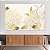 Quadro Decorativo Canvas Composição de Flores Brancas com Detalhes Minimalistas Horizontal - Imagem 3