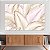 Quadro Decorativo Canvas Composição de Folhas Douradas e Rosê Minimalistas Horizontal - Imagem 2