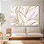 Quadro Decorativo Canvas Composição de Folhas Douradas e Rosê Minimalistas Horizontal - Imagem 3