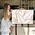 Quadro Decorativo Canvas Composição de Folhas Douradas e Rosê Minimalistas Horizontal - Imagem 7