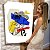 Quadro Decorativo Canvas Rostos Abstratos com cores Amarelo, Vermelho e Azul Vertical - Imagem 7