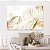 Quadro Decorativo Canvas Floral Orquídeas em Linhas Douradas Delicadas Horizontal - Imagem 5