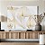 Quadro Decorativo Canvas Flores Copos de Leite em Linhas Douradas Delicadas Horizontal - Imagem 4
