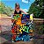 Quadro Decorativo Canvas Palavra Crazy em Estilo Street Art Vertical - Imagem 1