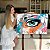 Quadro Decorativo Canvas Olhos Azuis em Estilo Arte Street Art Horizontal - Imagem 7