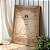 Quadro Decorativo Canvas Desenho de Homem Vitruviano Leonardo da Vinci em Fundo Envelhecido Vertical - Imagem 2