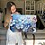Quadro Decorativo Canvas Composição Floral Flores Azuis com Detalhes Dourados I Horizontal - Imagem 6