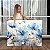 Quadro Decorativo Canvas Composição Floral Flores Azuis com Detalhes Dourados II Horizontal - Imagem 1